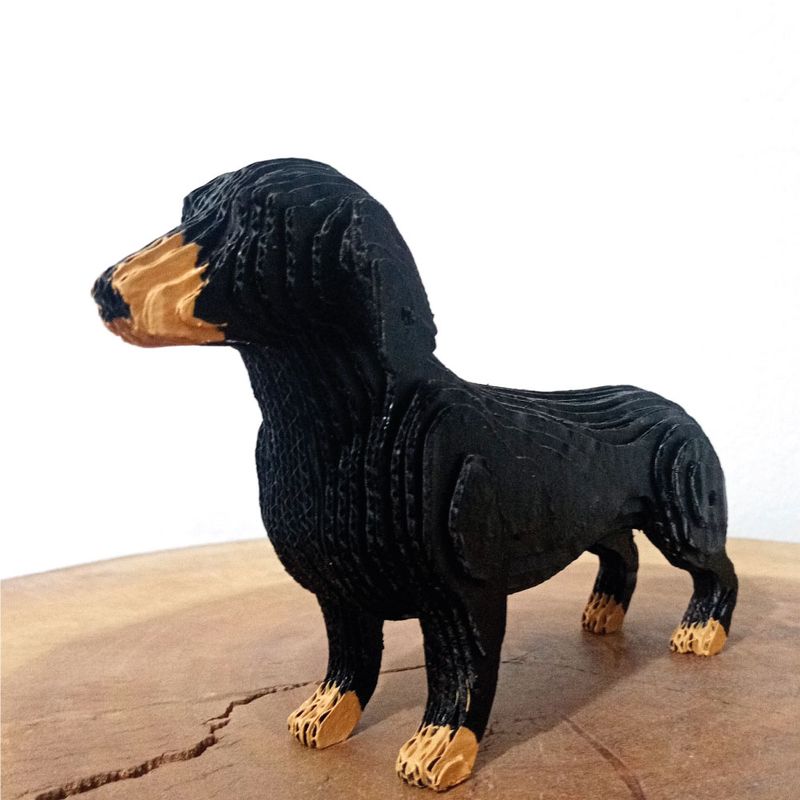 GENERICO - Perro Decorativo Salchicha en Cartón