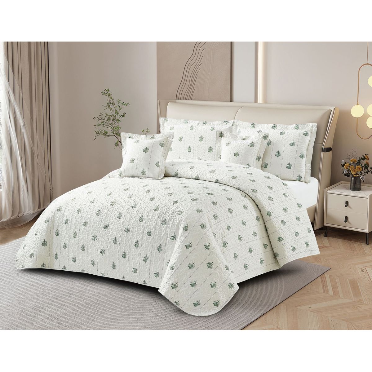 REALTEX - Colcha Real Tex Línea Europea Microfibra Estampada – 6034