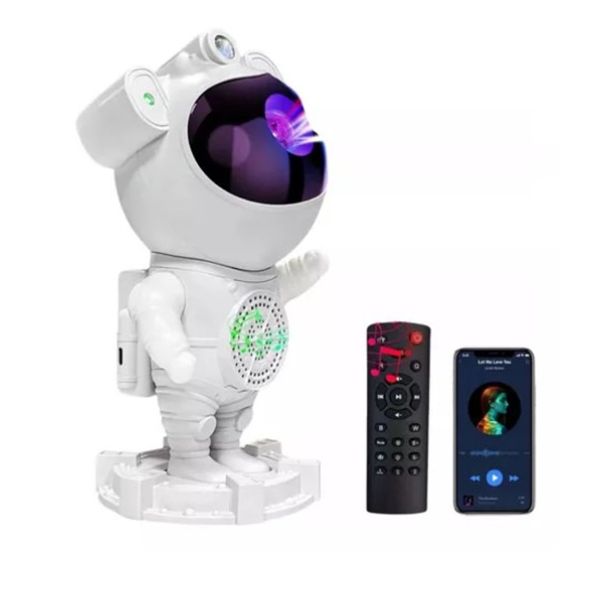 GENERICO - Proyector De Galaxias Astronauta Niños Lampara Noche