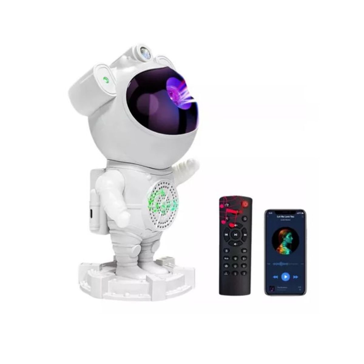 GENERICO - Proyector De Galaxias Astronauta Niños Lampara Noche