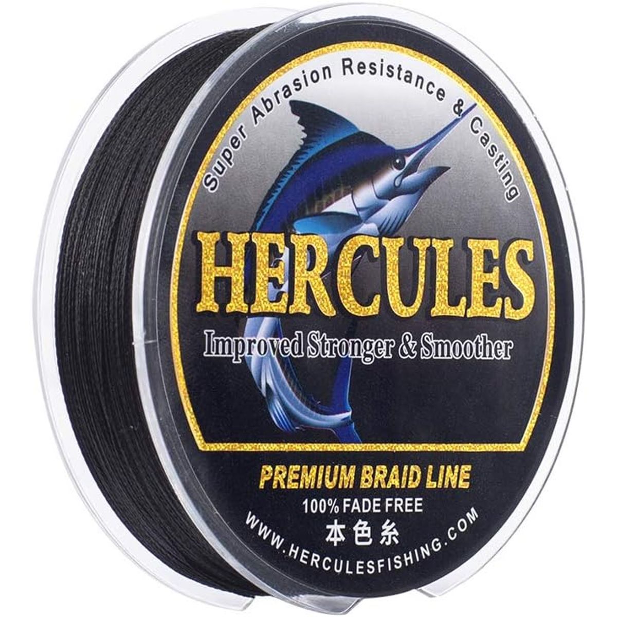 HERCULES - Línea de Pesca Trenzada HERCULES, 6-100lb, 4 Estrands, PE 109-2187Y