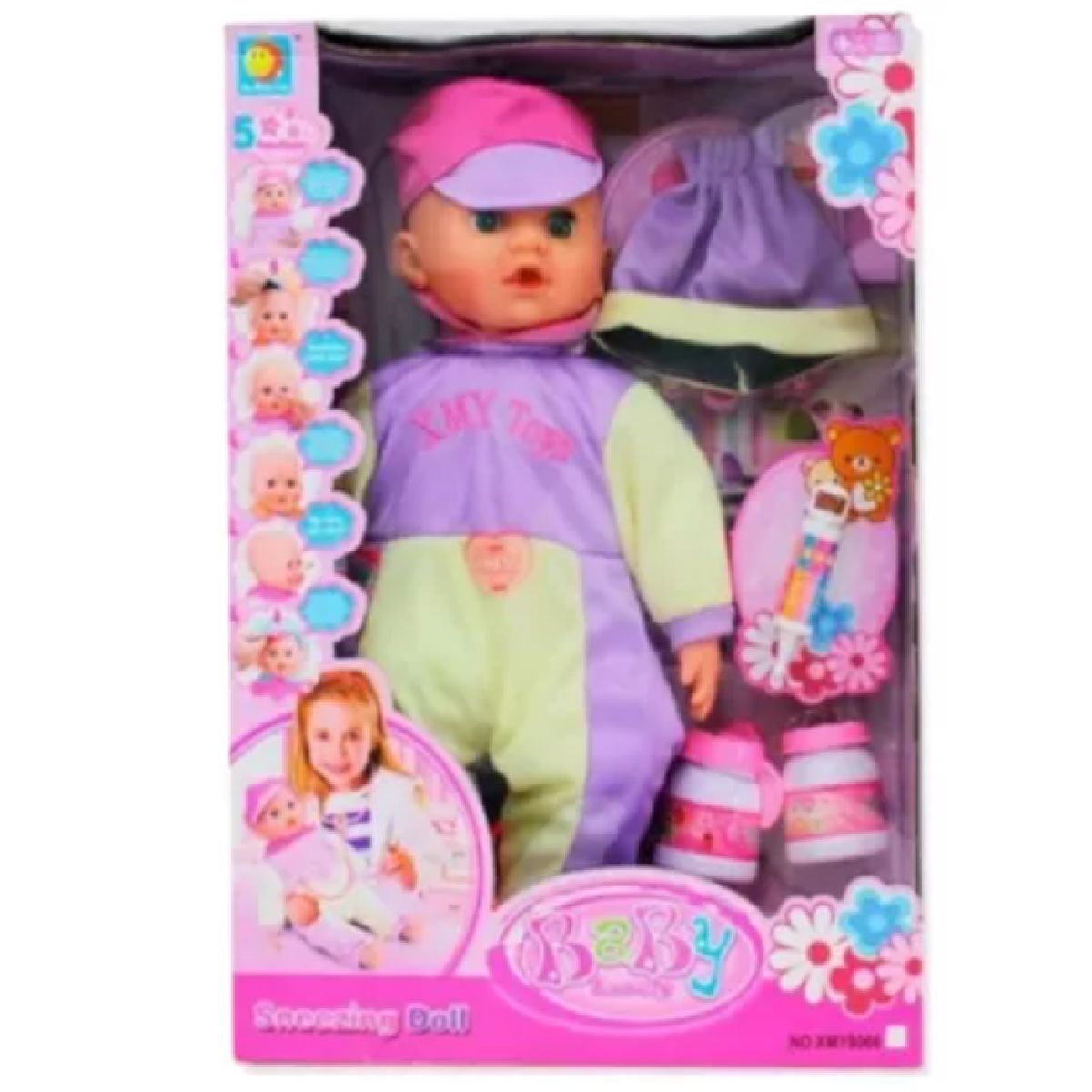 GENERICO - MUÑECA DE BEBE CON FIEBRE Y ACCESORIOS XMY8066