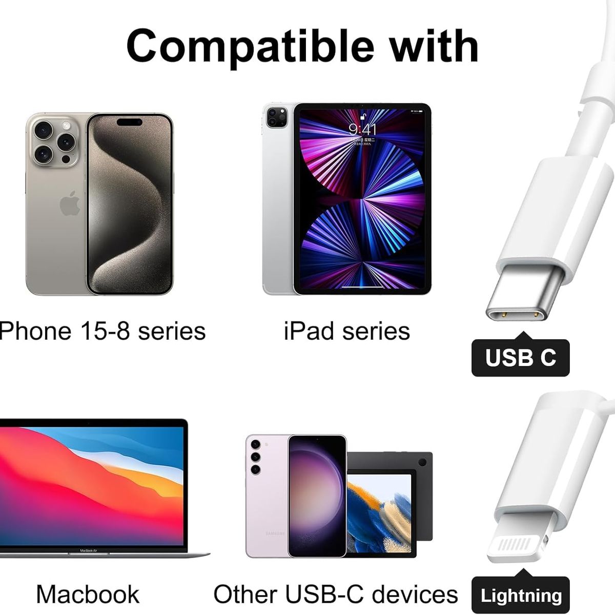 GENERICO - Lector De Memorias 3 En 1 Para Iphone 16 15 14 13 Usb Mcirosd Sd