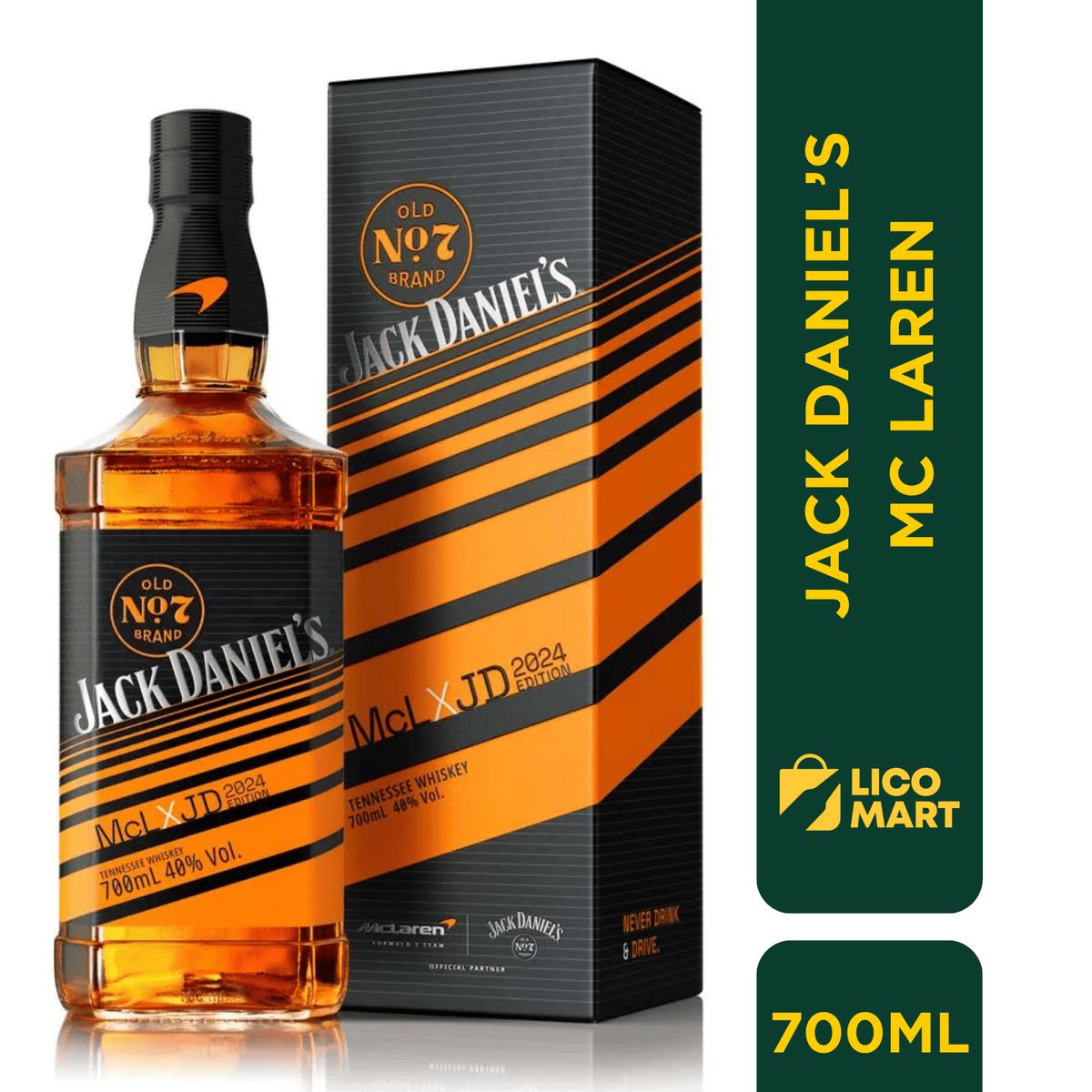 JACK DANIELS - WHISKEY JACK DANIEL´S No.7 EDICIÓN MCLAREN 2024