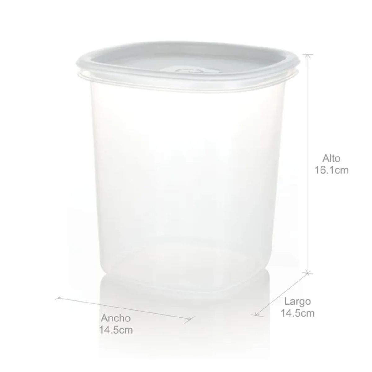 ESTRA - Recipiente Para Despensa Alto 15L Estra 4-1001670 -Transparente