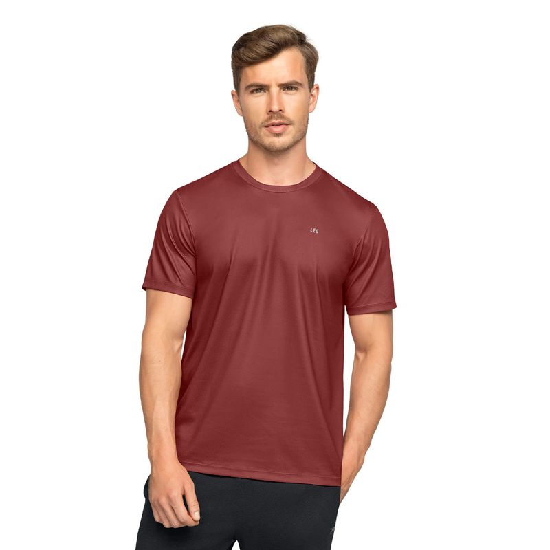 LEO - Leo Camiseta deportiva masculina semiajustada de secado rápido