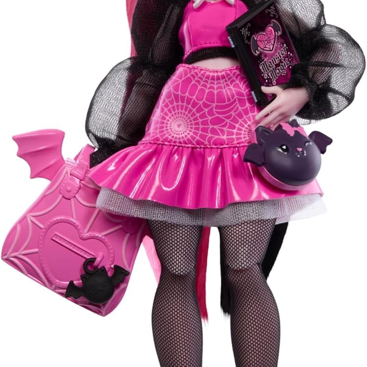 MONSTER HIGH - Muñeca Monster High Draculaura Con Bat-cat Mascota