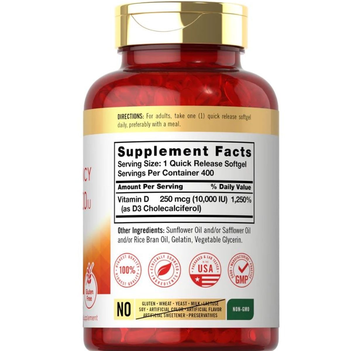 GENERICO - Vitamina D3 10000 400 caps original
