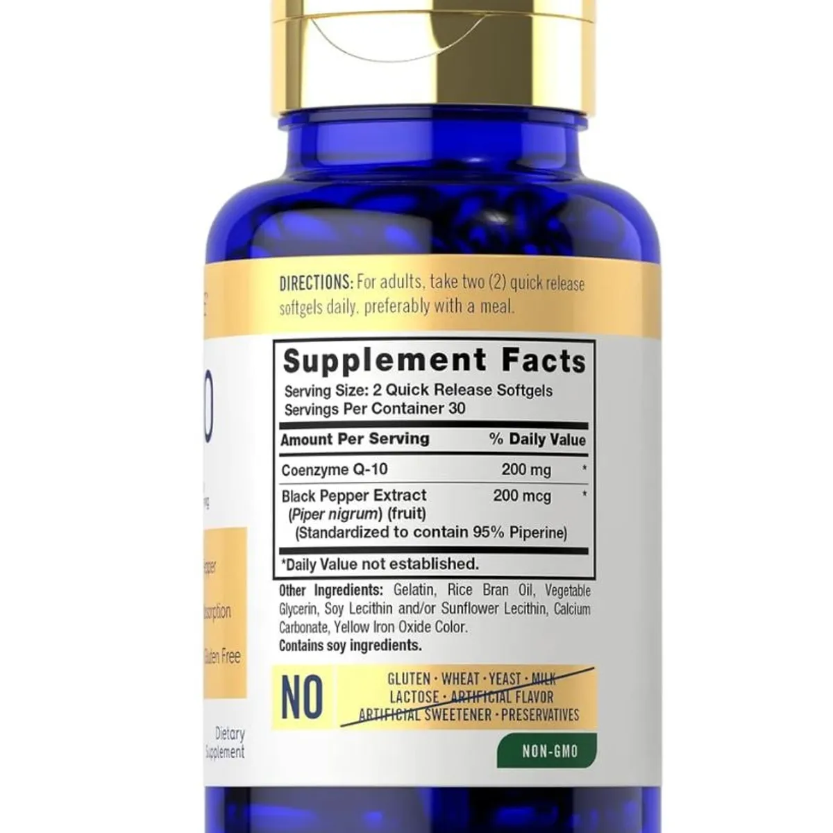 GENERICO - Coenzima Co Q-10 200mg Formula Mejorada