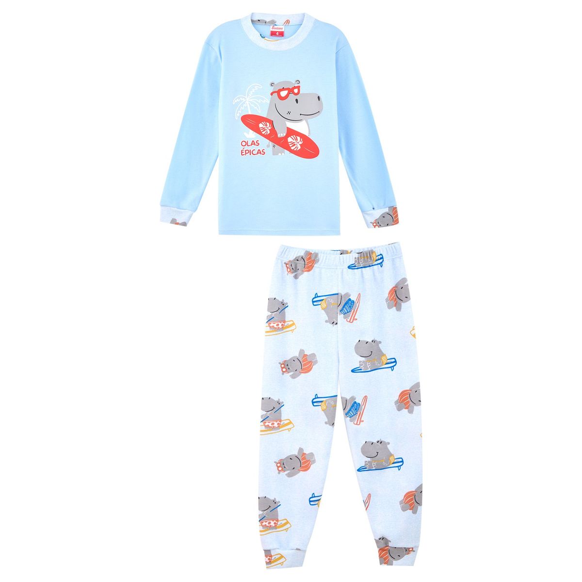 SANTANA - Pijama Niño Mateo Grisáceo