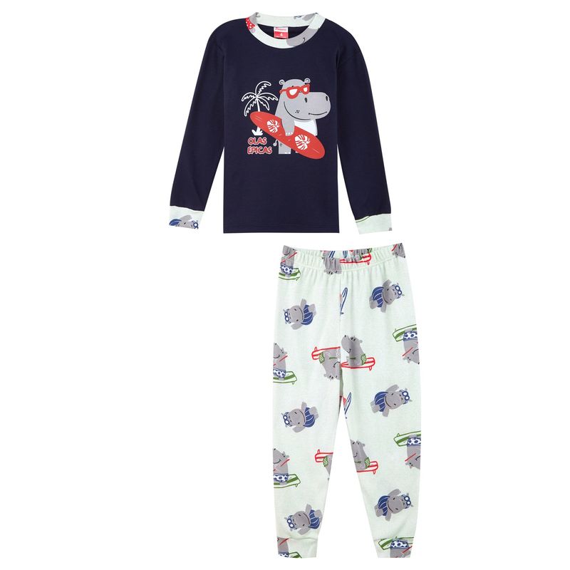 SANTANA - Pijama Niño Mateo Azul Marino