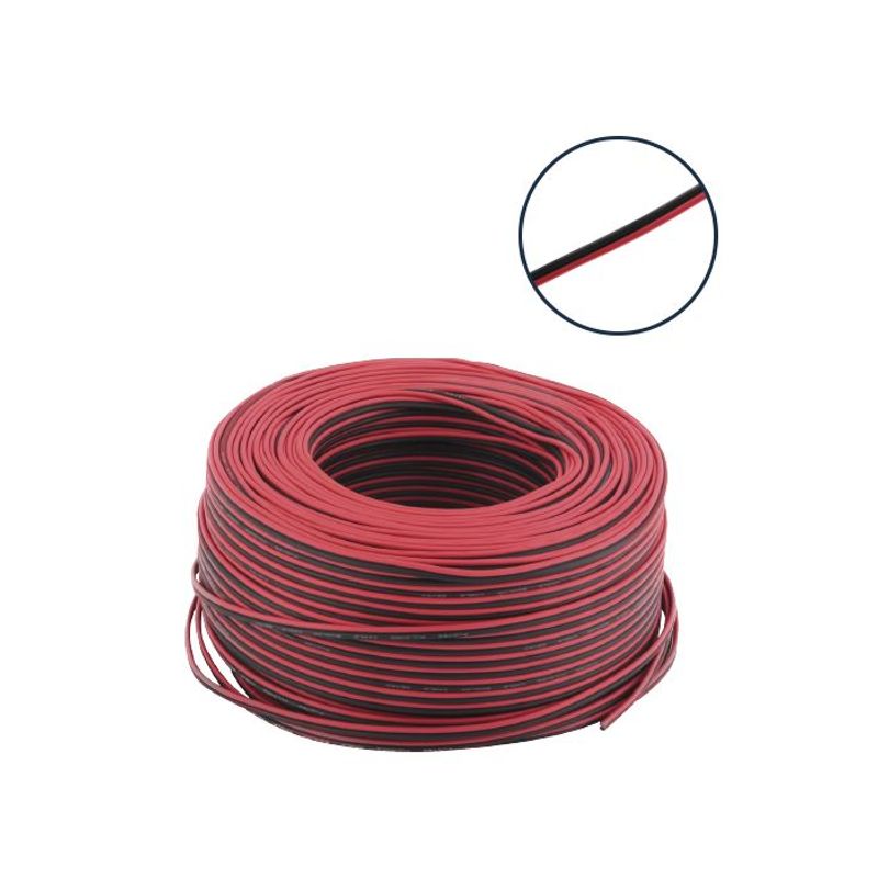 ZER - CABLE DUPLEX ALEACION POLARIZADO 2 X 14 CORRIENTE 100 METROS