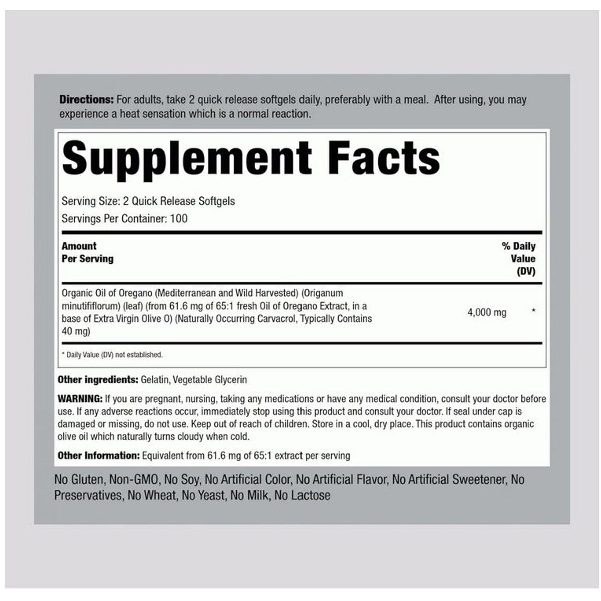 GENERICO - Extracto Aceite Oregano 4000