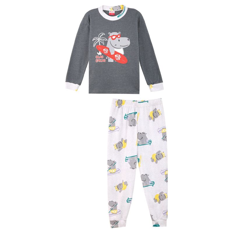 SANTANA - Pijama Niño Mateo Gris Medio