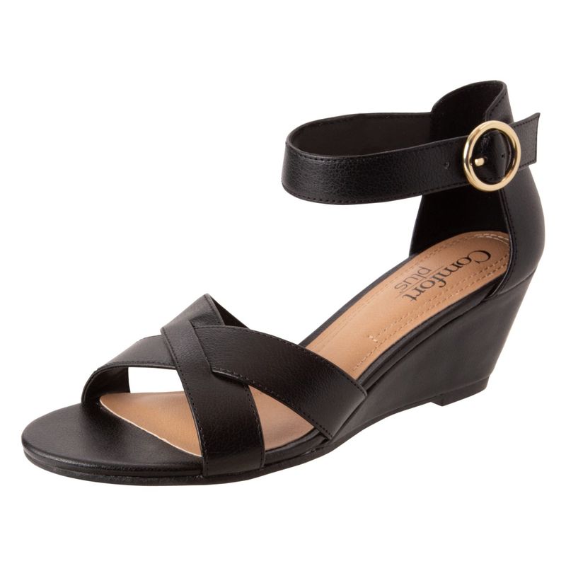 COMFORT PLUS - Zaparos De Cuña Prue Mid Para Mujer Comfort Plus Payless Negro