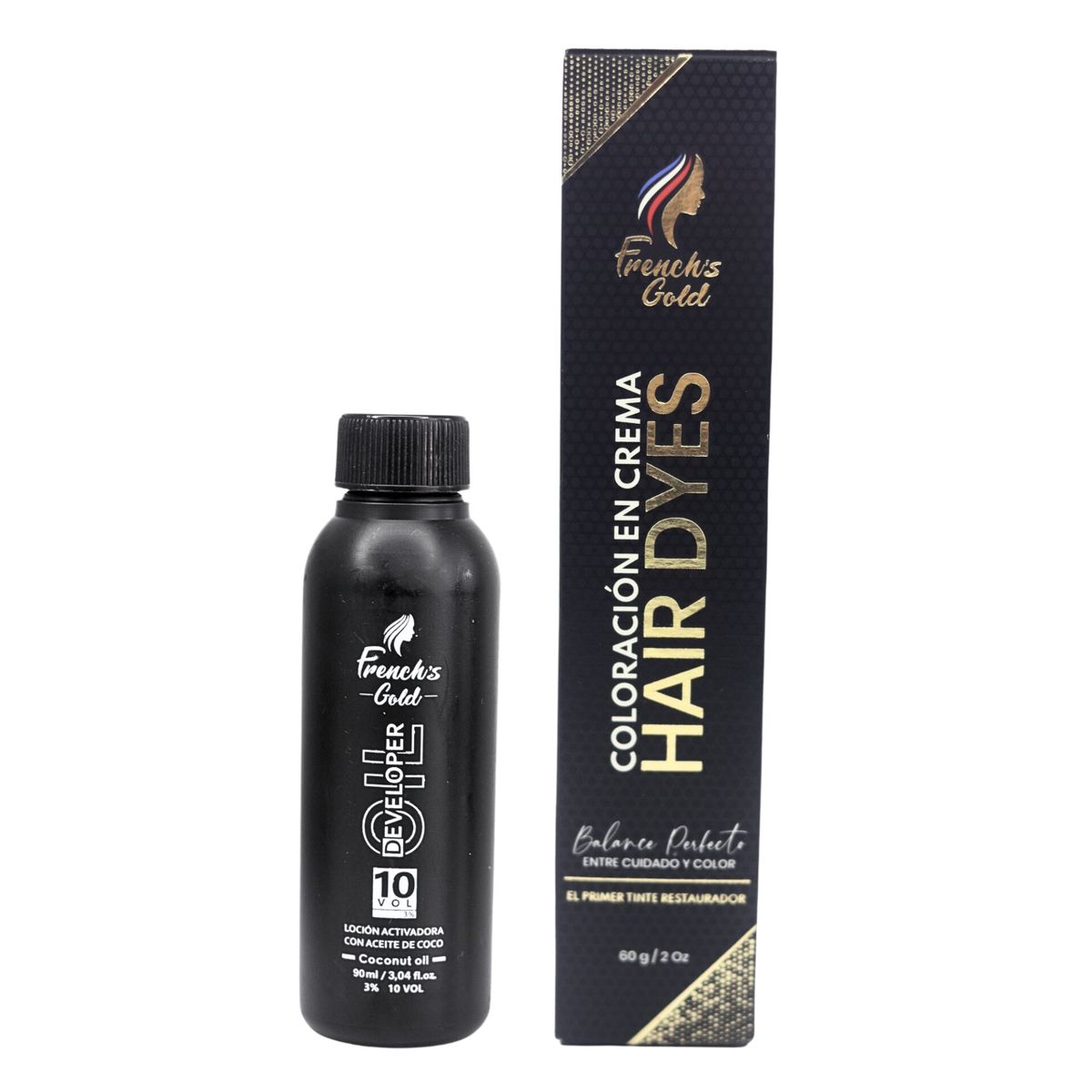 FRENCH GOLD - Tinte French's Gold Hair Dyes 7.1 Rubio Medio Cenizo 60g