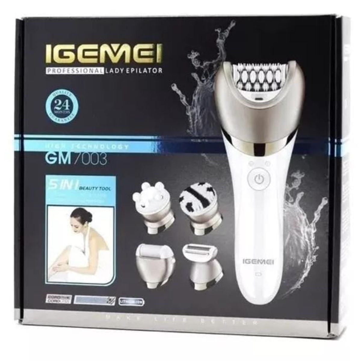 GENERICO - Depiladora Recargable Eléctrica Para Mujer 5 En 1.---