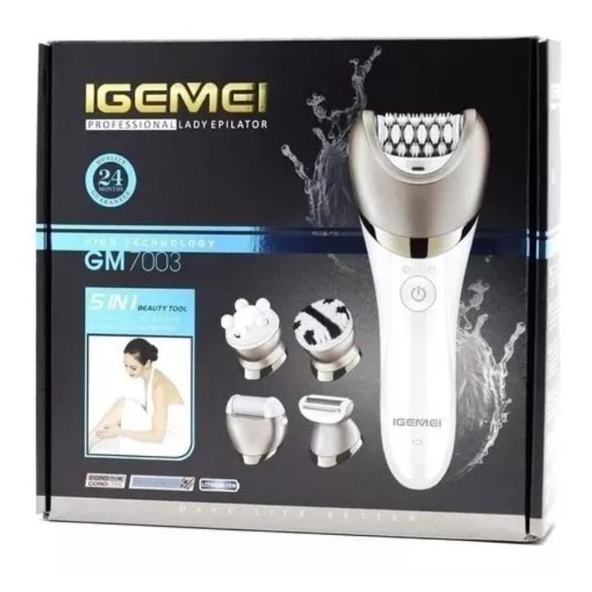 GENERICO - Depiladora Recargable Eléctrica Para Mujer 5 En 1.---