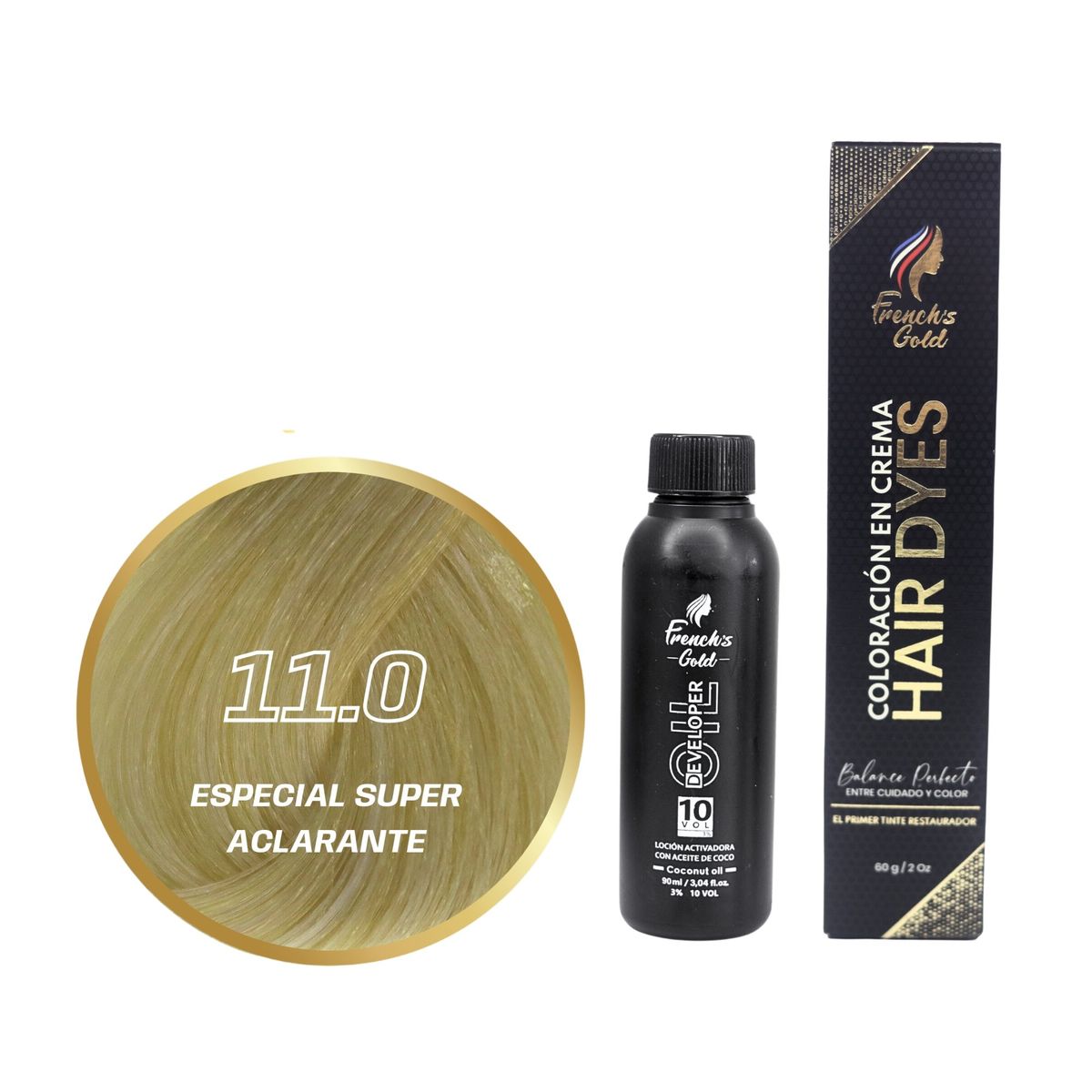 FRENCH GOLD - Tinte French's Gold Hair Dyes 11.0 Especial Super Aclarante 60g