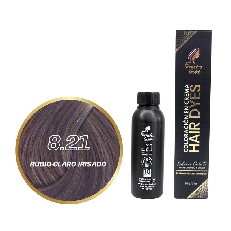 FRENCH GOLD - Tinte French's Gold Hair Dyes 8.21 Rubio Claro Irisado 60g