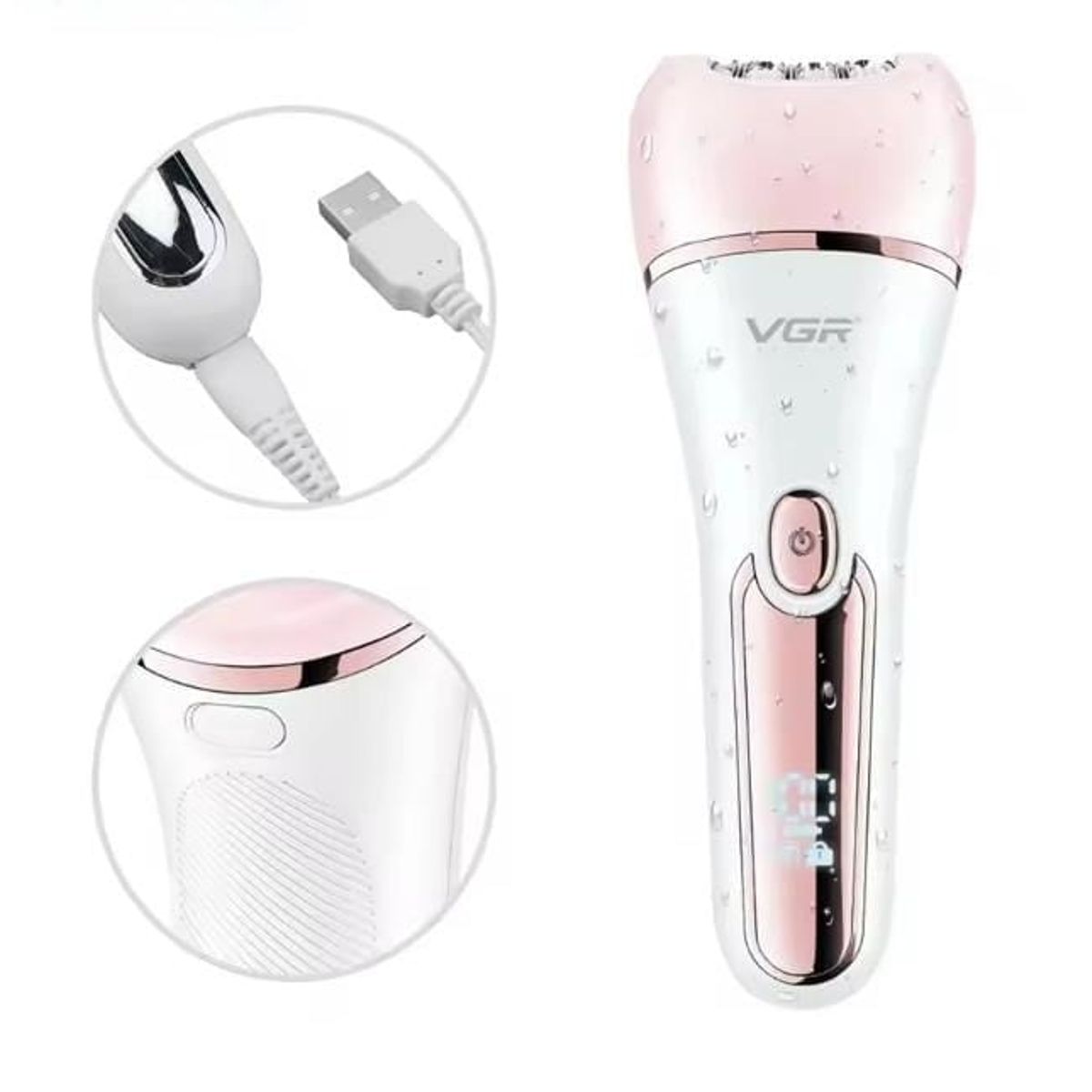 VGR - Depiladora Eléctrica Para Mujer 6 En 1