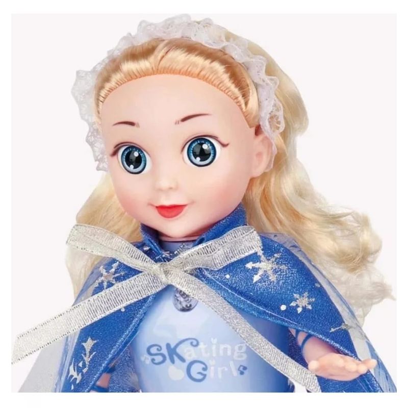 GENERICO - Muñeca patinadora luces y sonido juguete  niñas azul