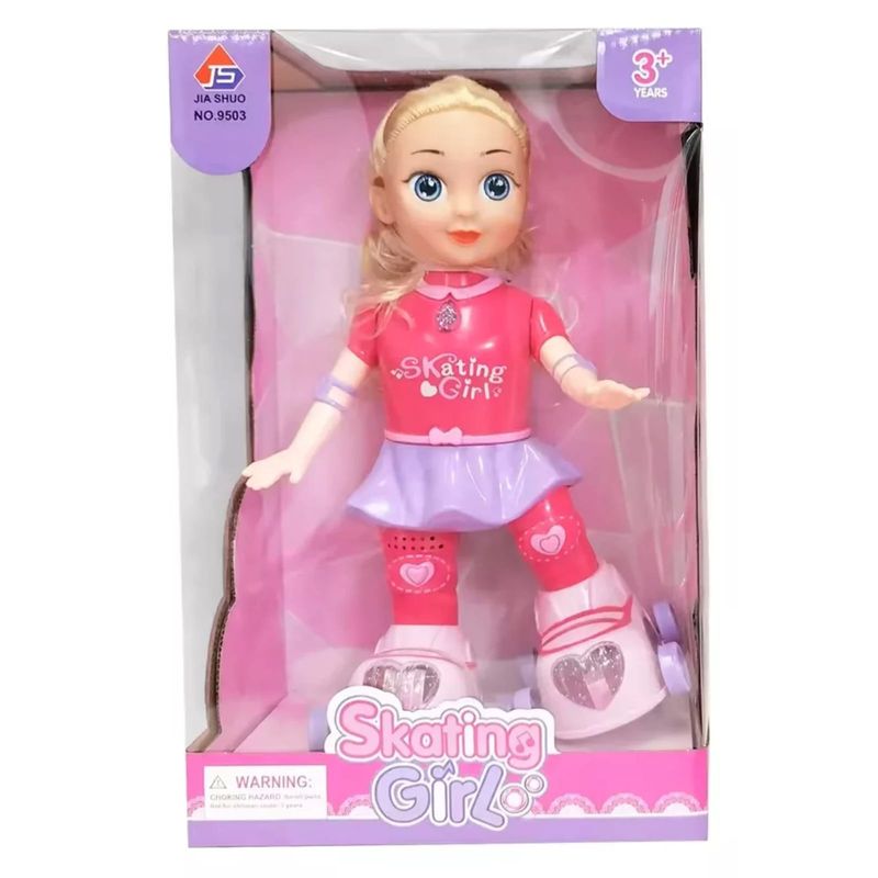 GENERICO - Muñeca patinadora luces y sonido juguete  niñas