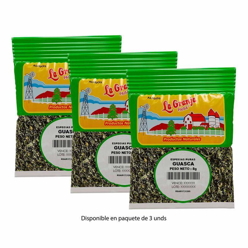 LA GRANJA PAISA - Guasca 8 x3 unds (24g)
