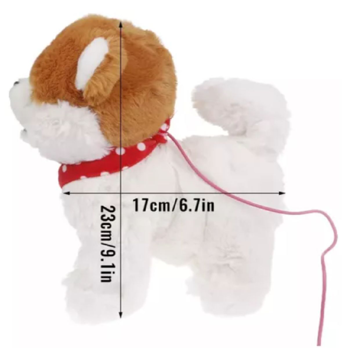 GENERICO - PERRITO DE PELUCHE CON COLLAR 24DQ25-6