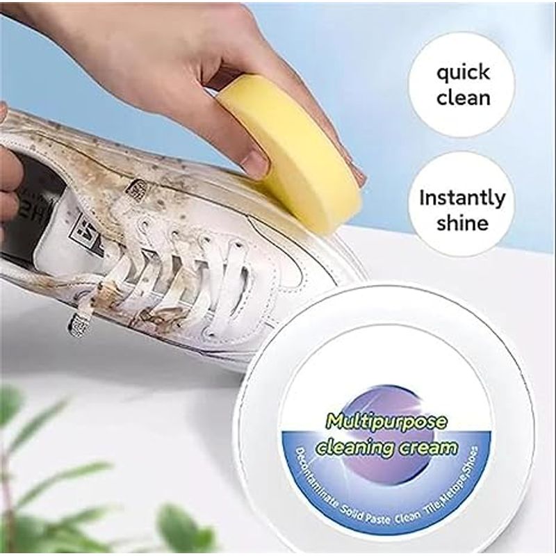 GENERICO - Crema limpiadora de zapatos blanqueador quita manchas
