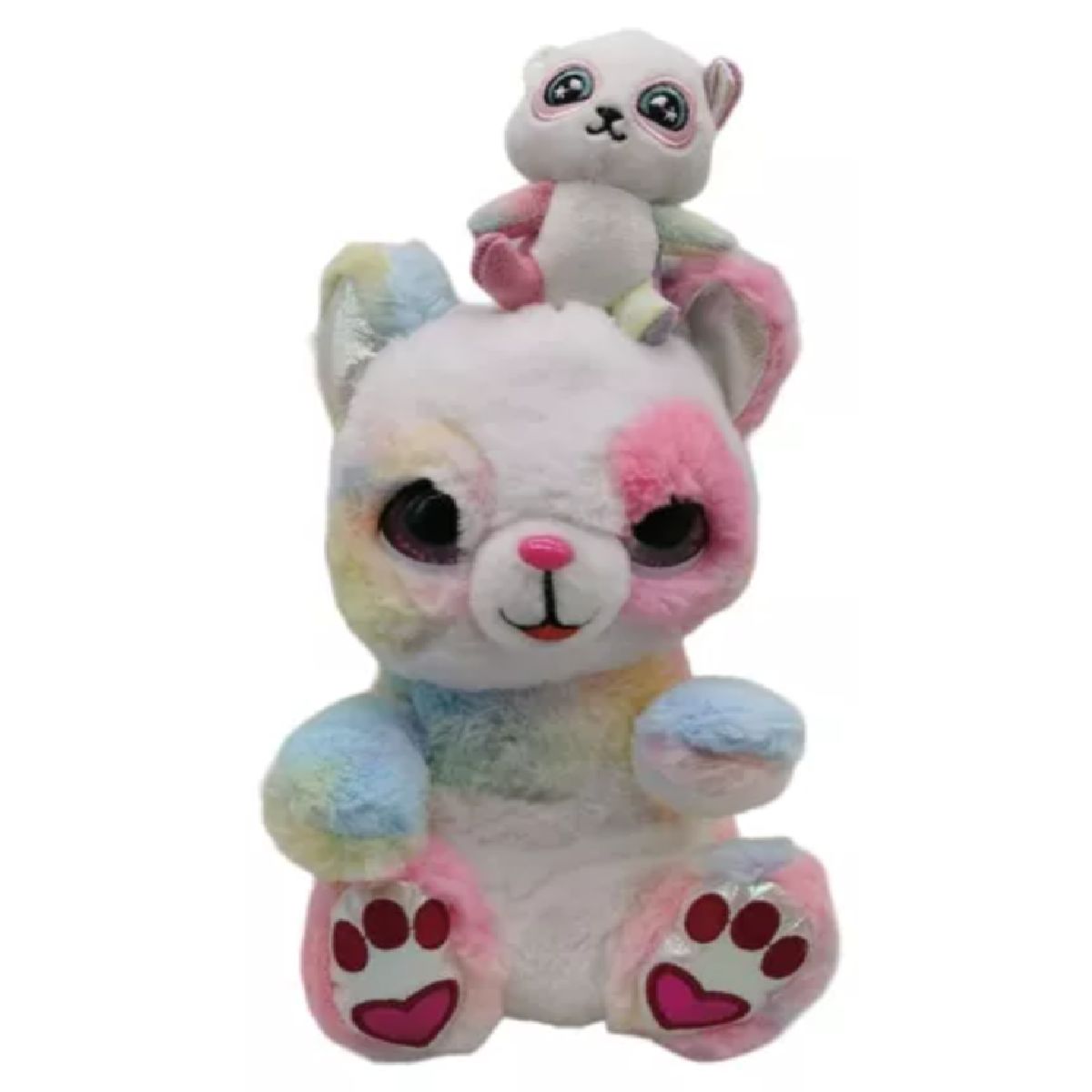 GENERICO - OSO ARCOIRIS MUSICAL CON OSO BEBE MIC-5963