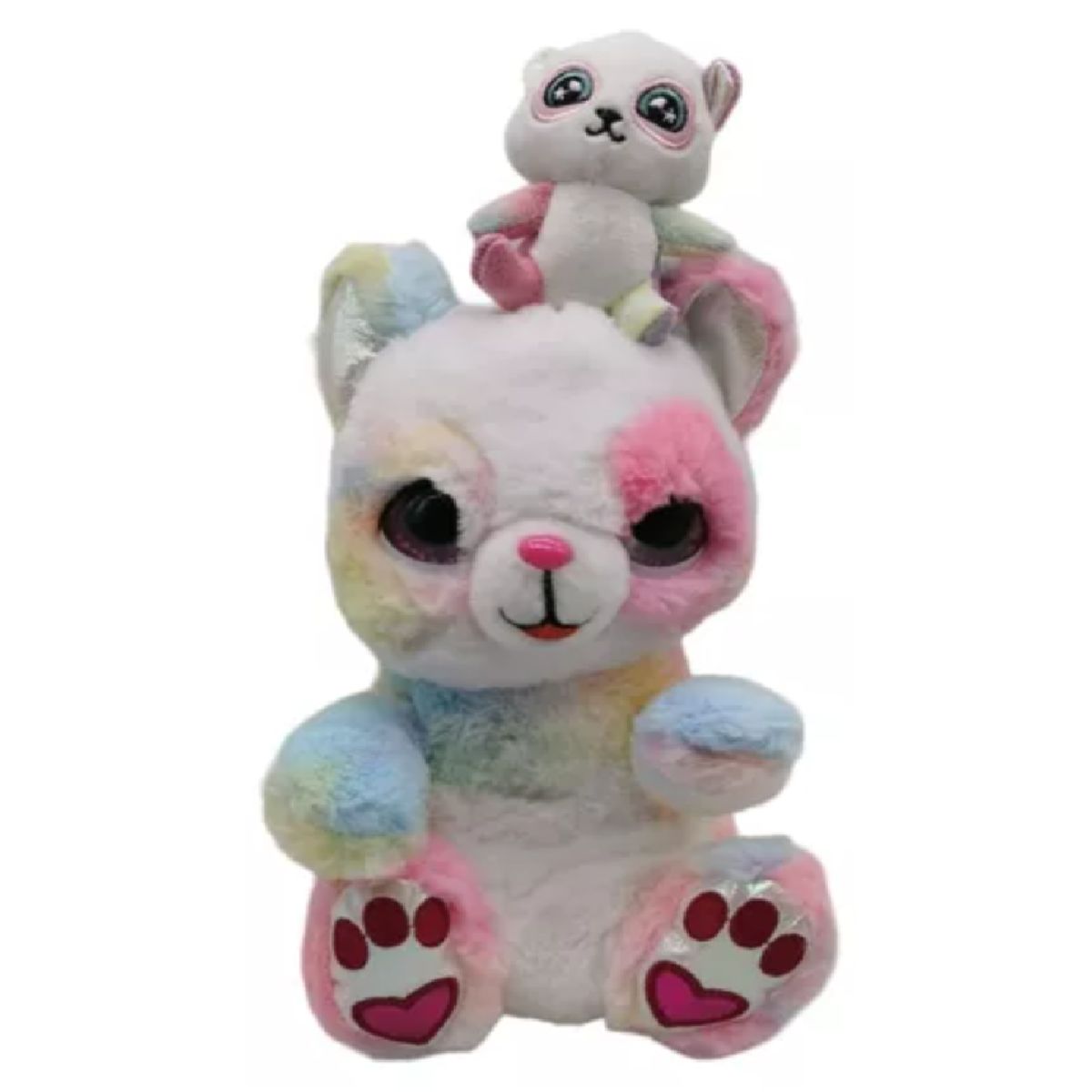 GENERICO - OSO ARCOIRIS MUSICAL CON OSO BEBE MIC-5963