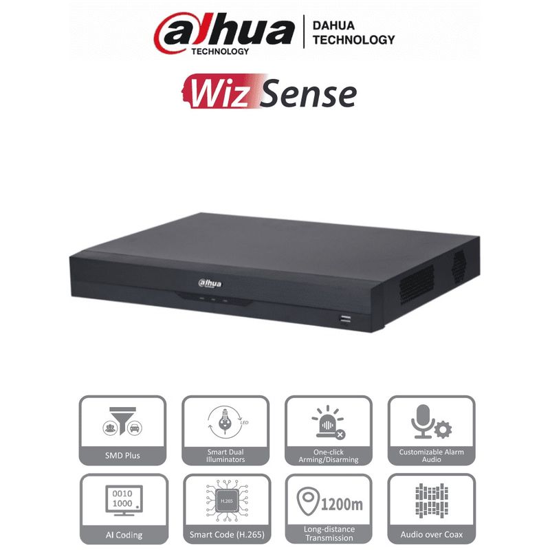 DAHUA - DVR XVR DE 32 CANALES 4 EN 1 GRABACIÓN HASTA 1080N@30FPS
