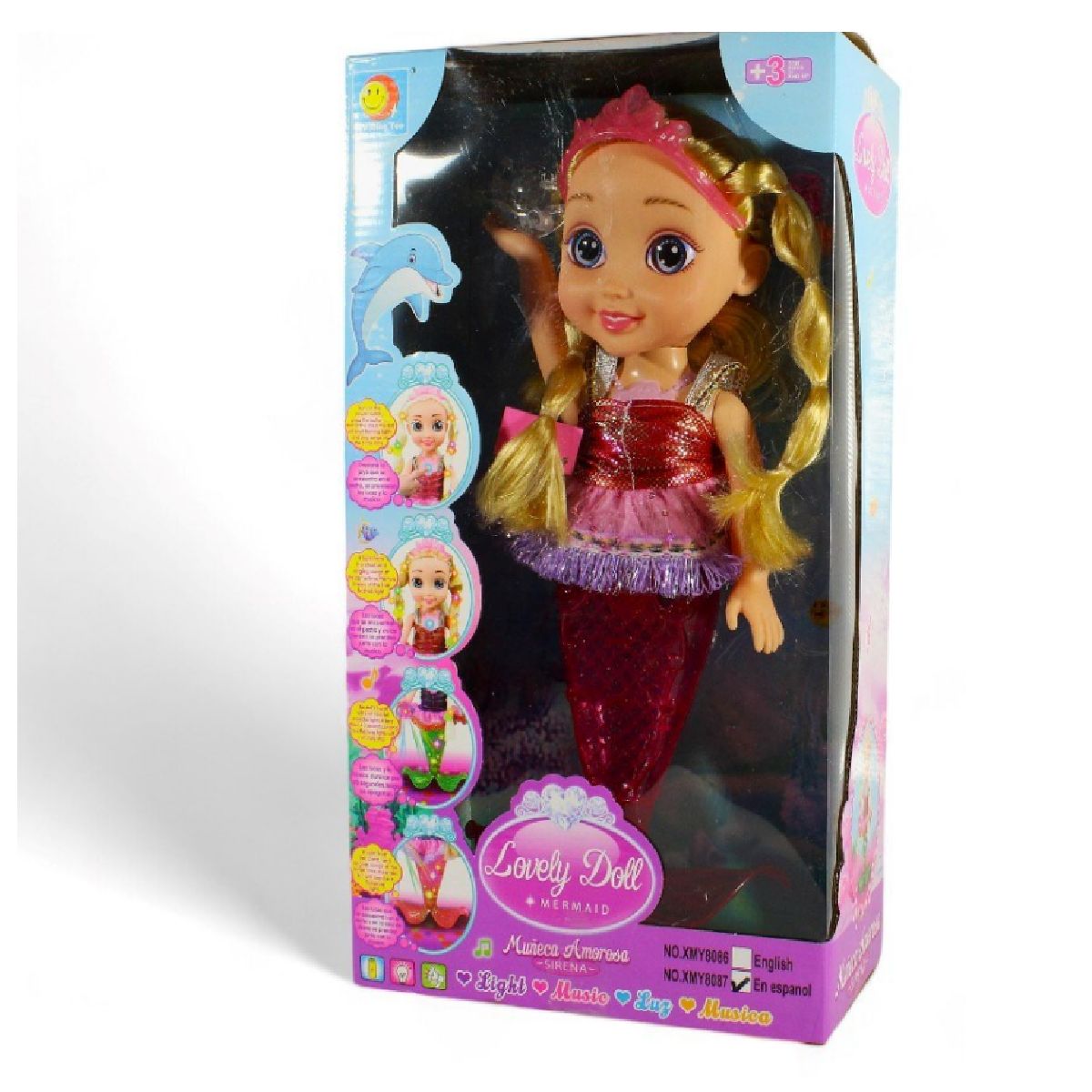 GENERICO - MUÑECA DE PRINCESA DE SIRENITA Ref XMY8087