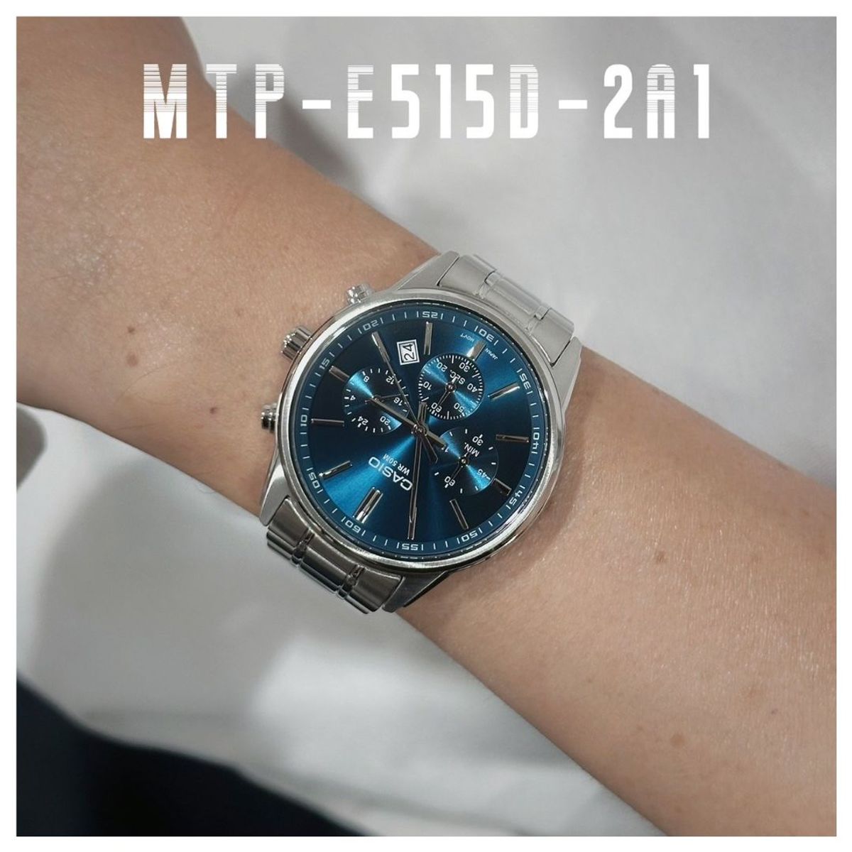 CASIO - Reloj Casio Modelo MTP-E515D-2A1 Diseño Elegante