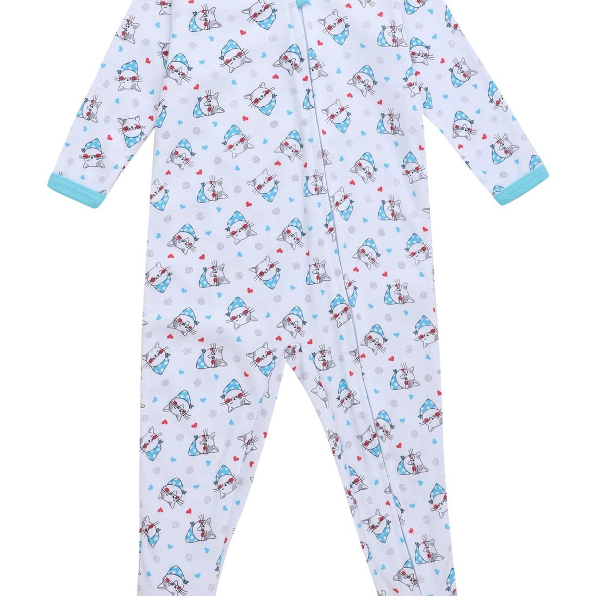 SANTANA - Pijama Bunny Niña Agua Marina