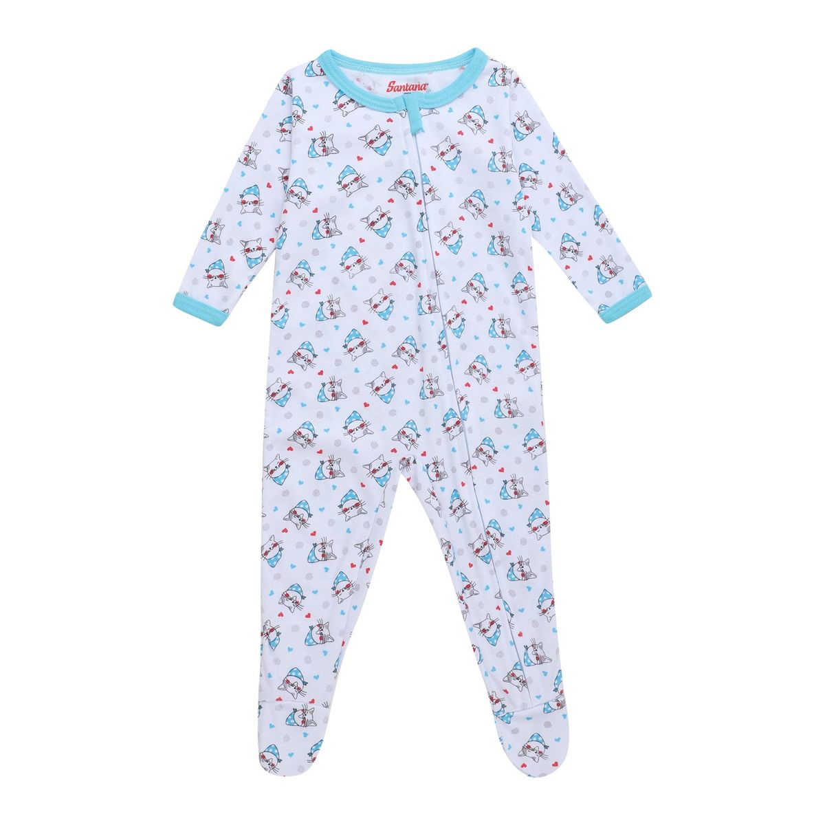 SANTANA - Pijama Bunny Niña Agua Marina