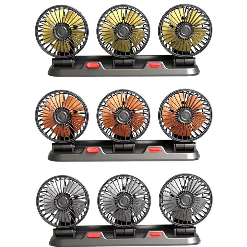 GENERICO - Ventilador Carro de 3 Cabezales