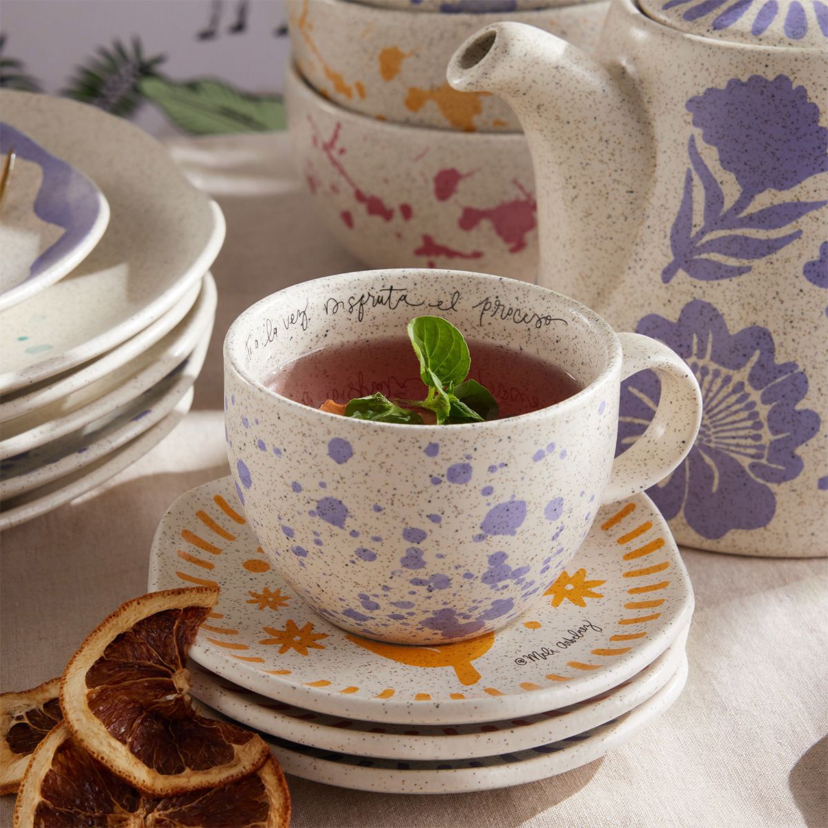 CORONA - Set de Té 4 Puestos 229.5ml Mundos Imaginarios By Meli Arbelaez