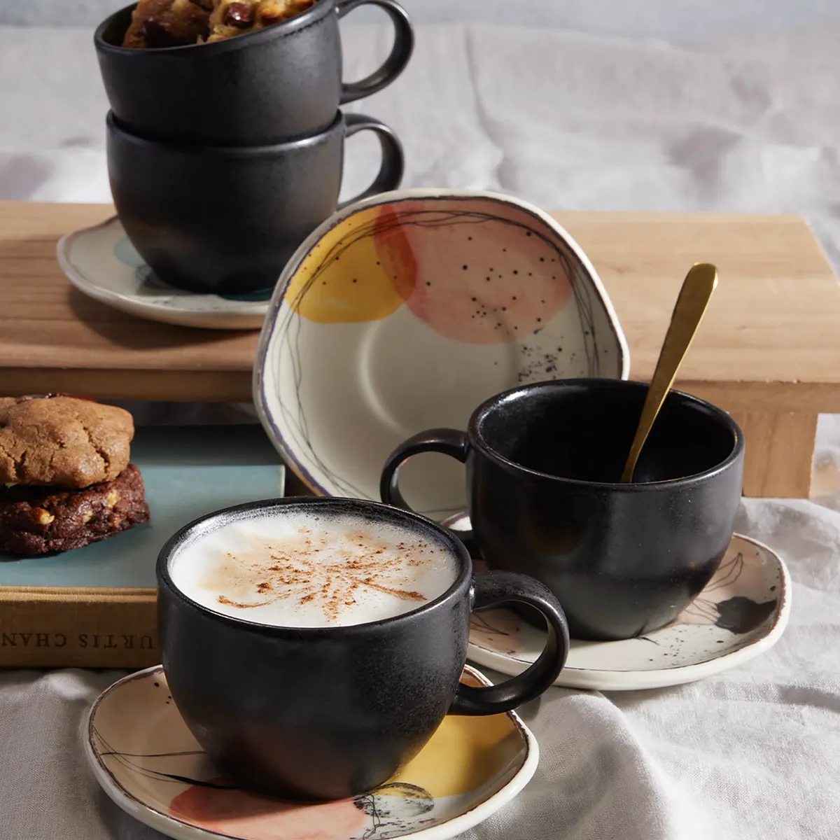 CORONA - Set de Té Euritmia 233.5ml 4 Puestos 8 piezas