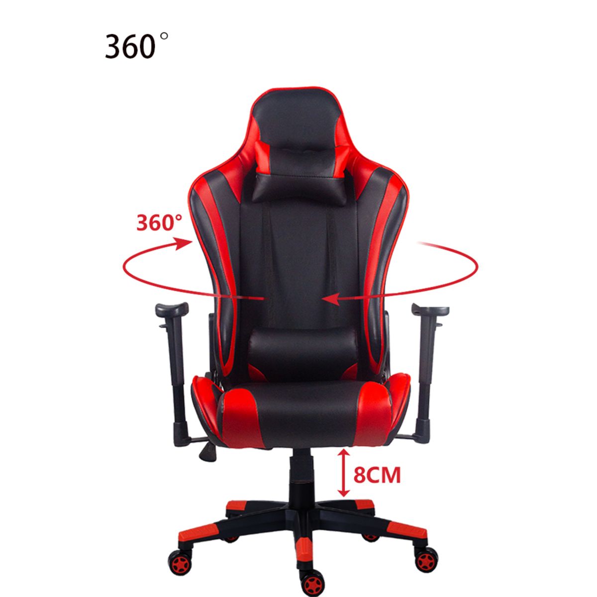 AKIVOY - Silla Gamer Valorant Color Negro - Rojo