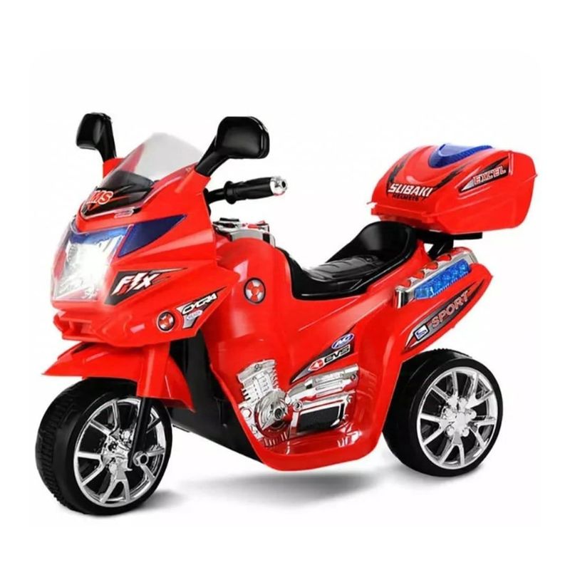 GENERICO - Moto recargable montable electrico juguete niña roja