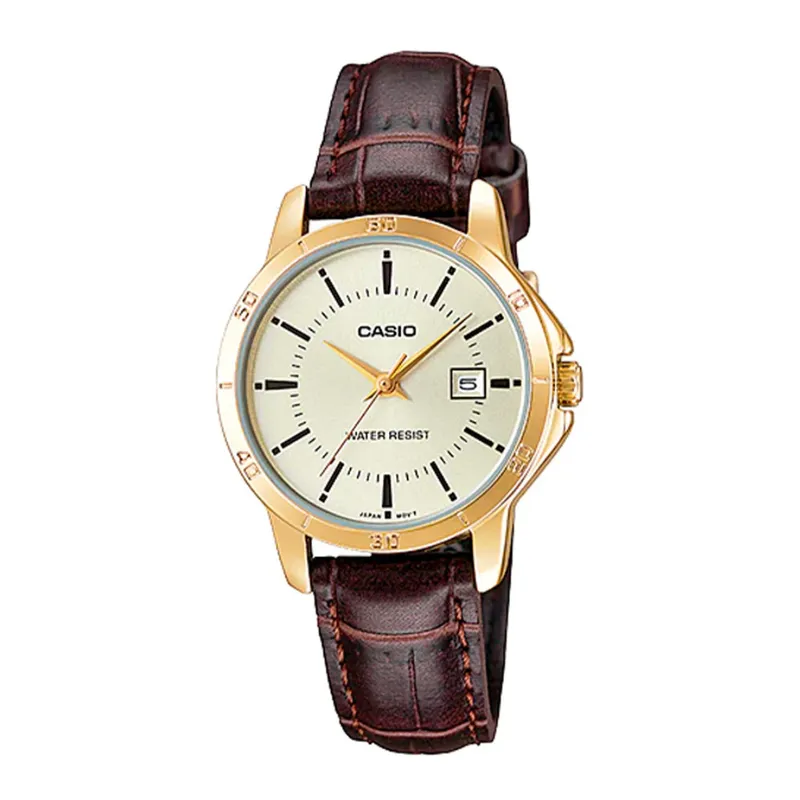 CASIO - Reloj Casio ltp-v004gl-9audf Original Para Dama - Elegante