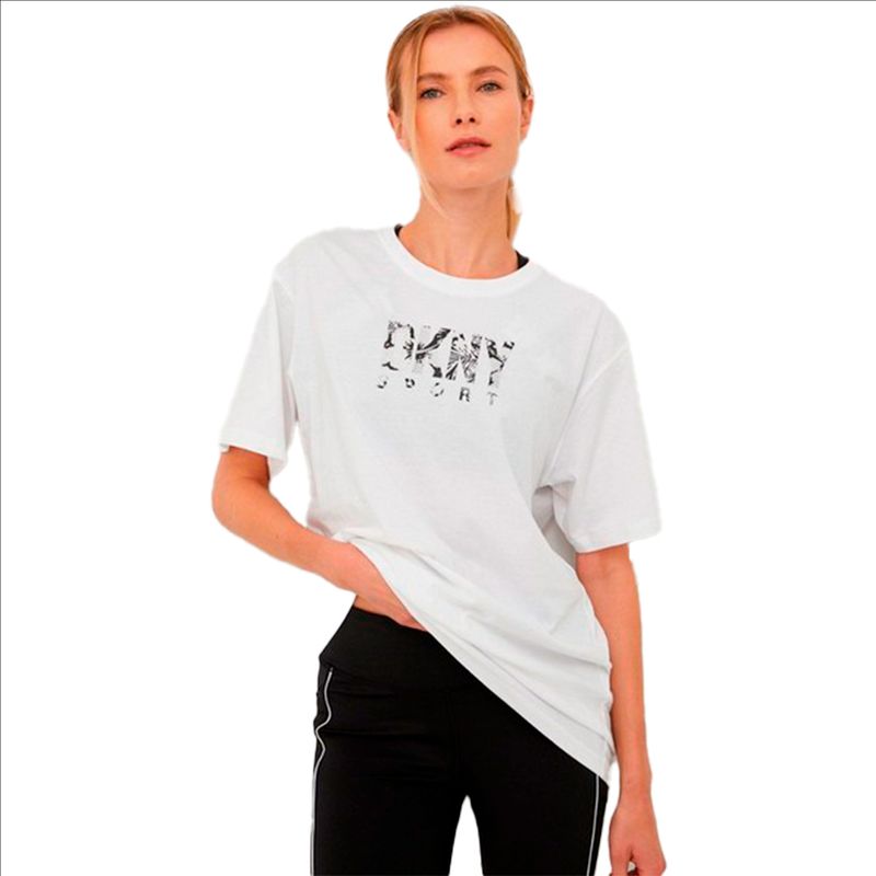 DKNY - Blusa Dkny Para Mujer Wht Blanco Casual Con Algodón Moda
