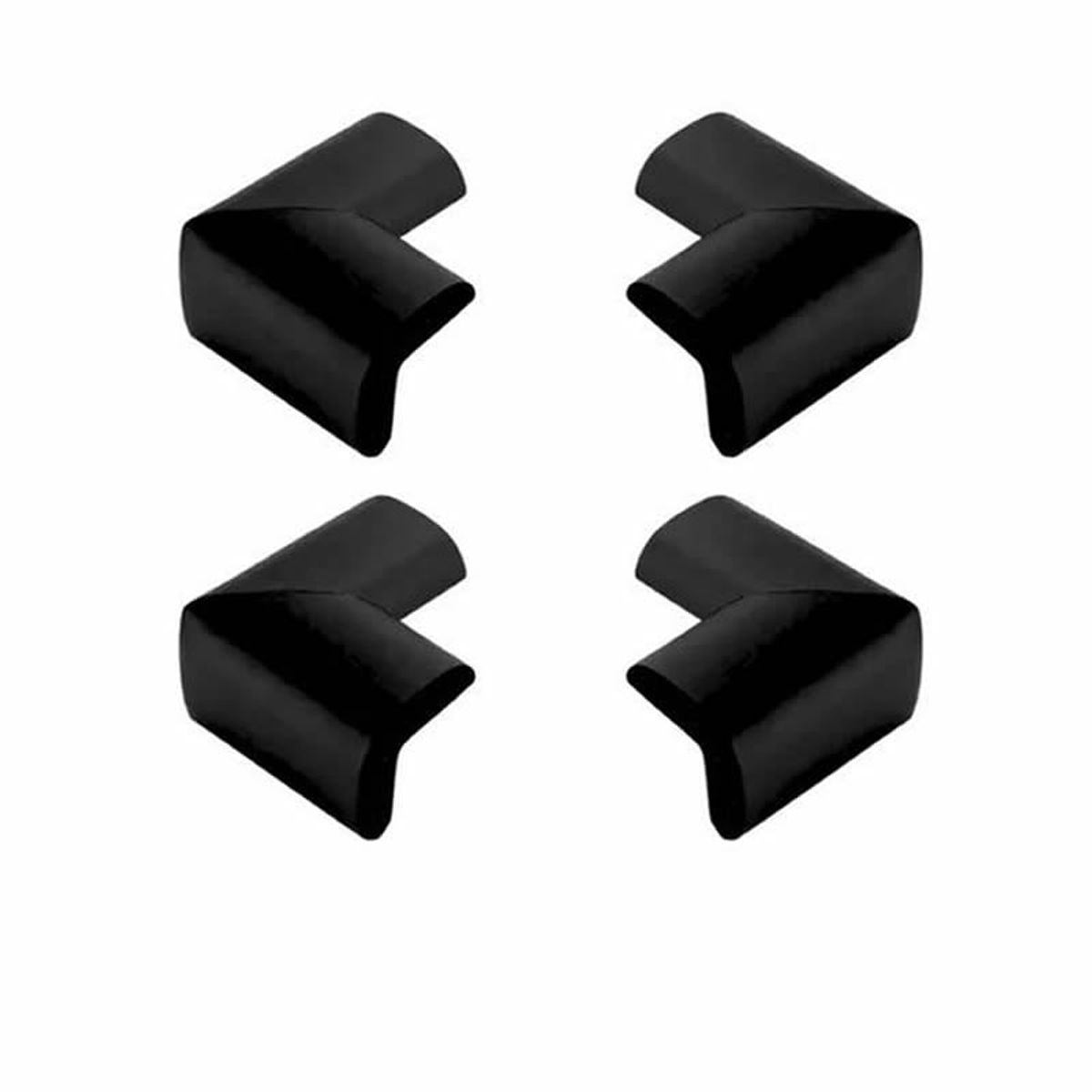 GENERICO - Protectores Esquineros Bebe Mesa Mueble x 4 Und Negros