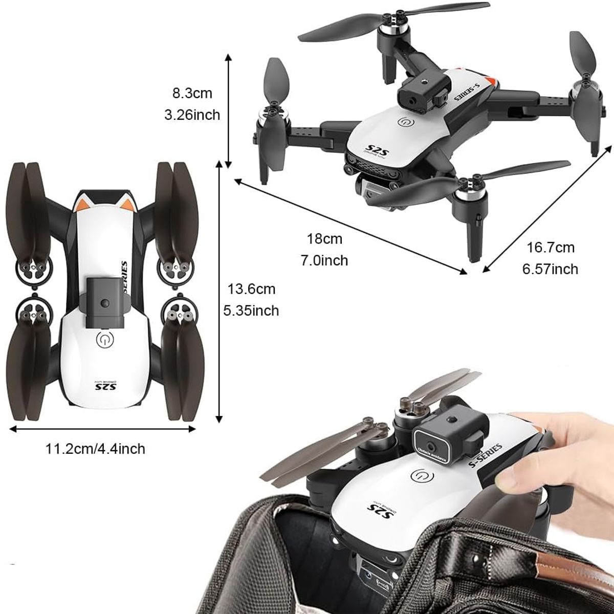 JON DI GROUP SAS - Drone Sensor Obstáculos 2s2 Motor Brushless Flujo Óptico 2 B