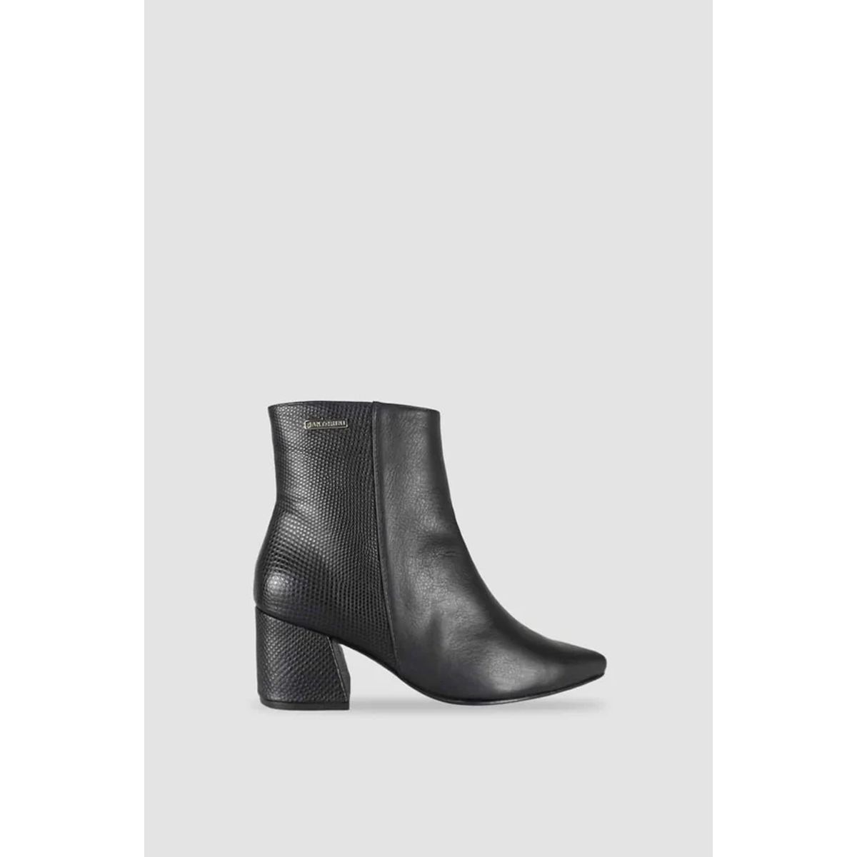 SANTORINI - BOTINES PARA MUJER BRUNA CUERO NEGRO