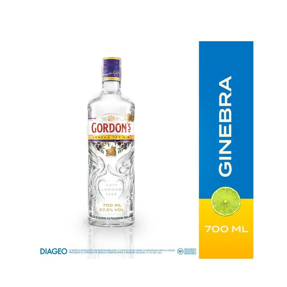GORDONS - Ginebra Gordons London Dry Gin