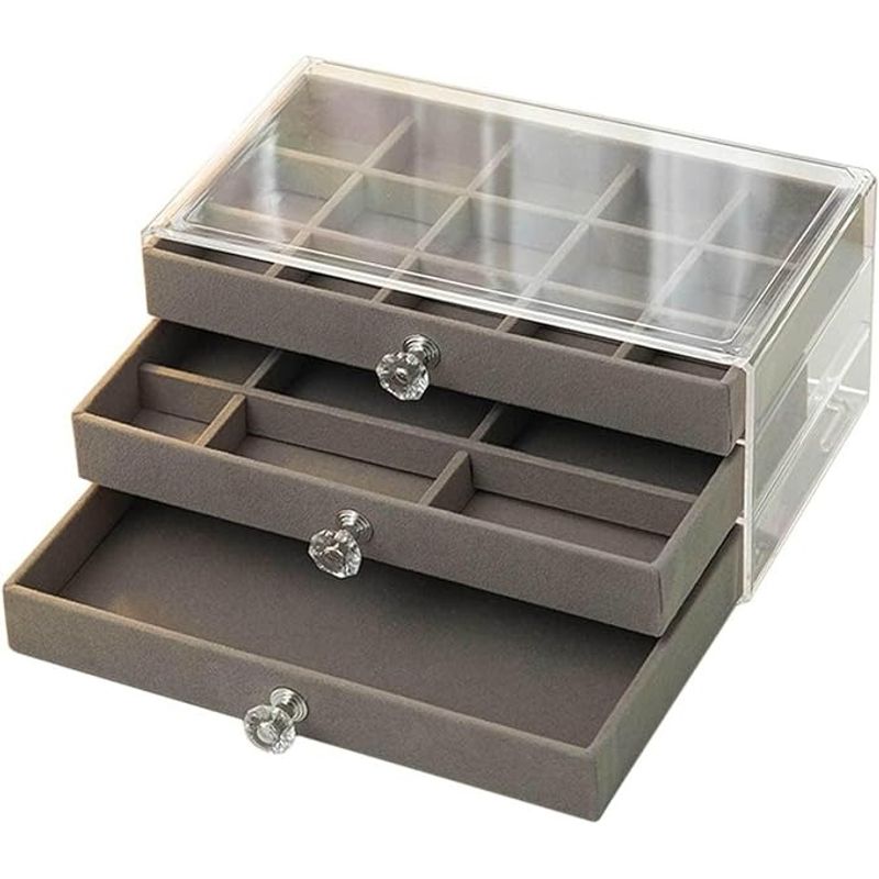 GENERICO - Mini Joyero 3 Cajones Organizador De Joyas