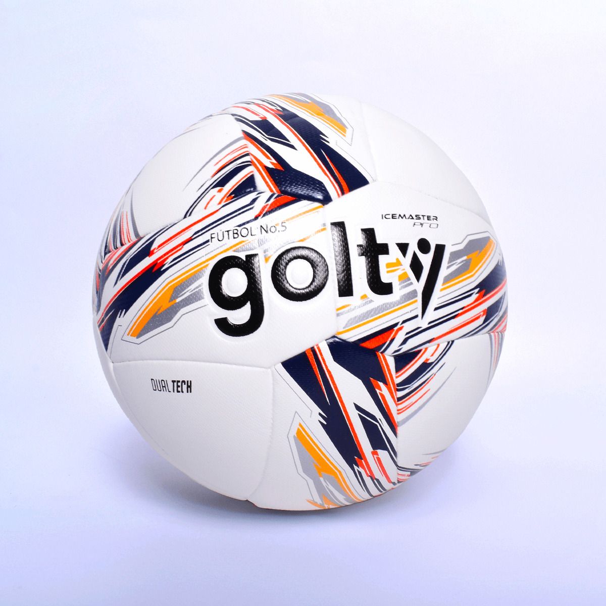 GOLTY - Balón De Fútbol Pro Golty Ice Master No5 Rojo Dualtech